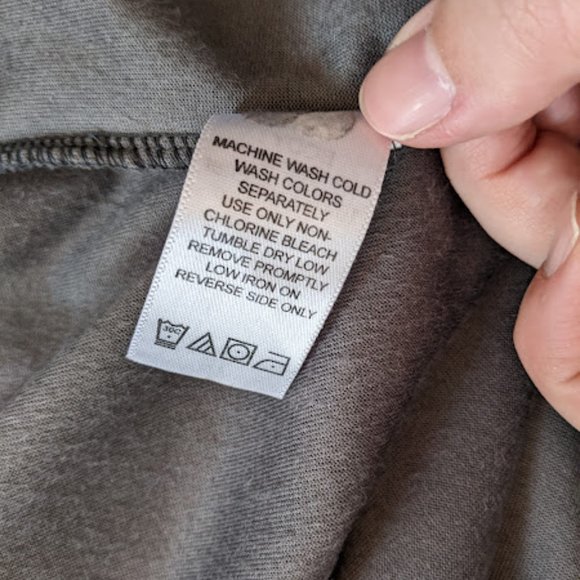 Woman Within Dark Gray Velour Blouse Size 22/24/1X - Picture 9 of 9